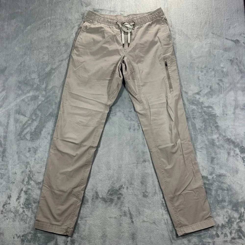 Vuori Ripstop Climber Pant Men Medium Khaki Tan V412 Outdoor Hiking Stretch